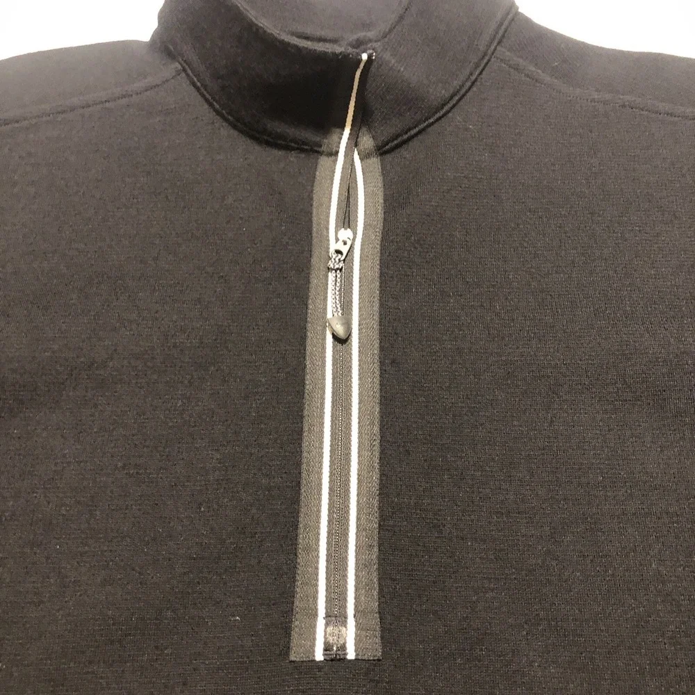 Nike Golf Techwool Quarter Zip Sweater Black Size Large